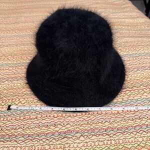 DNY Wool Blend Bell Style Elegant Black Women's Hat